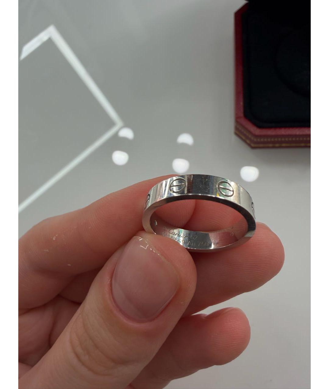CARTIER Серебряное платиновое кольцо, фото 3