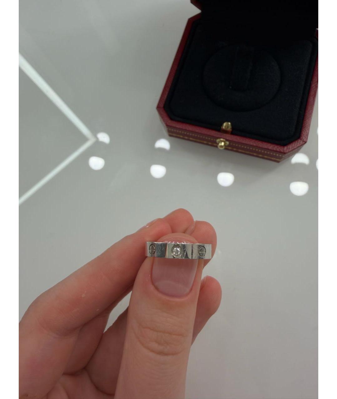 CARTIER Серебряное платиновое кольцо, фото 2