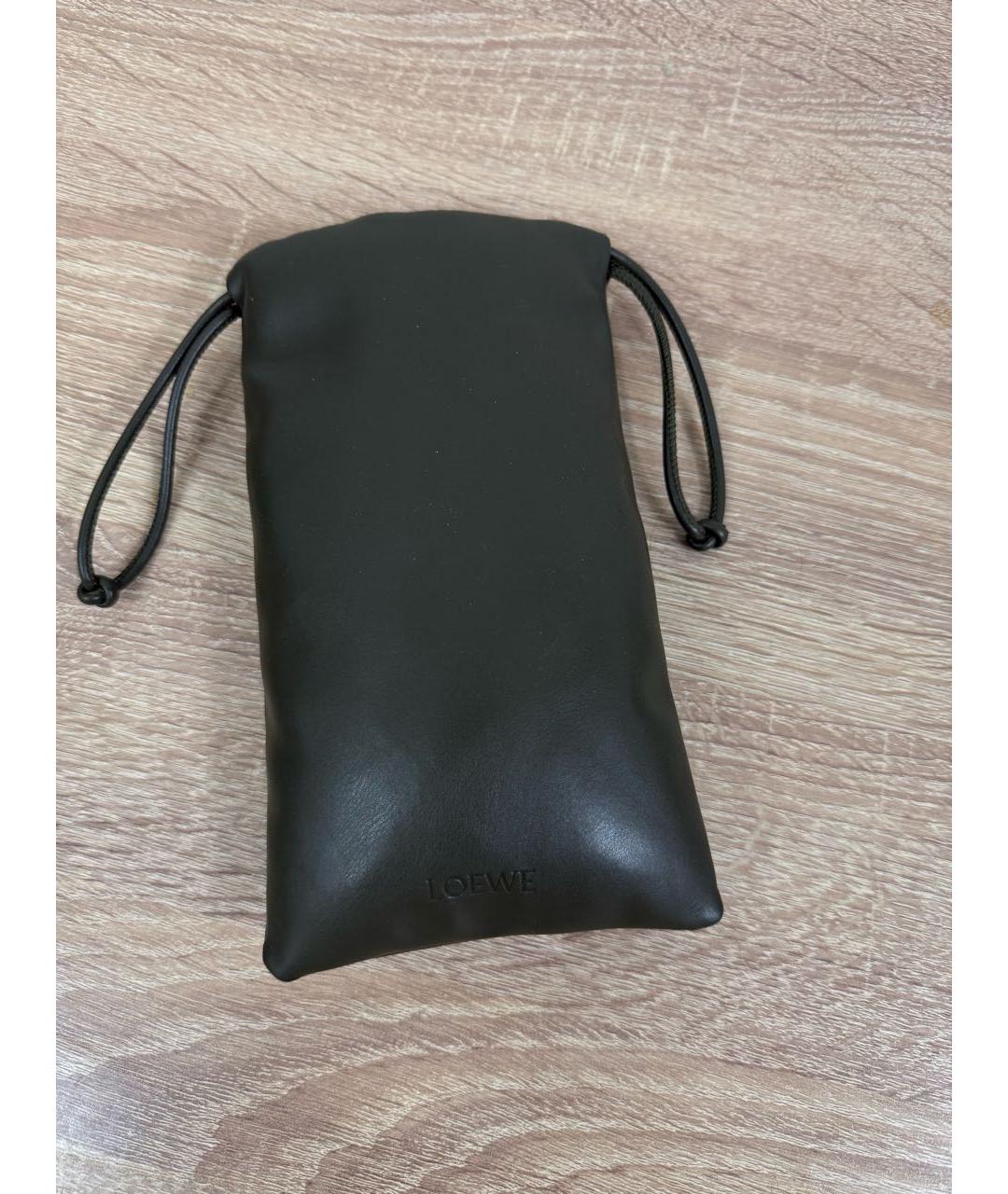 LOEWE Золотые металлические солнцезащитные очки, фото 4