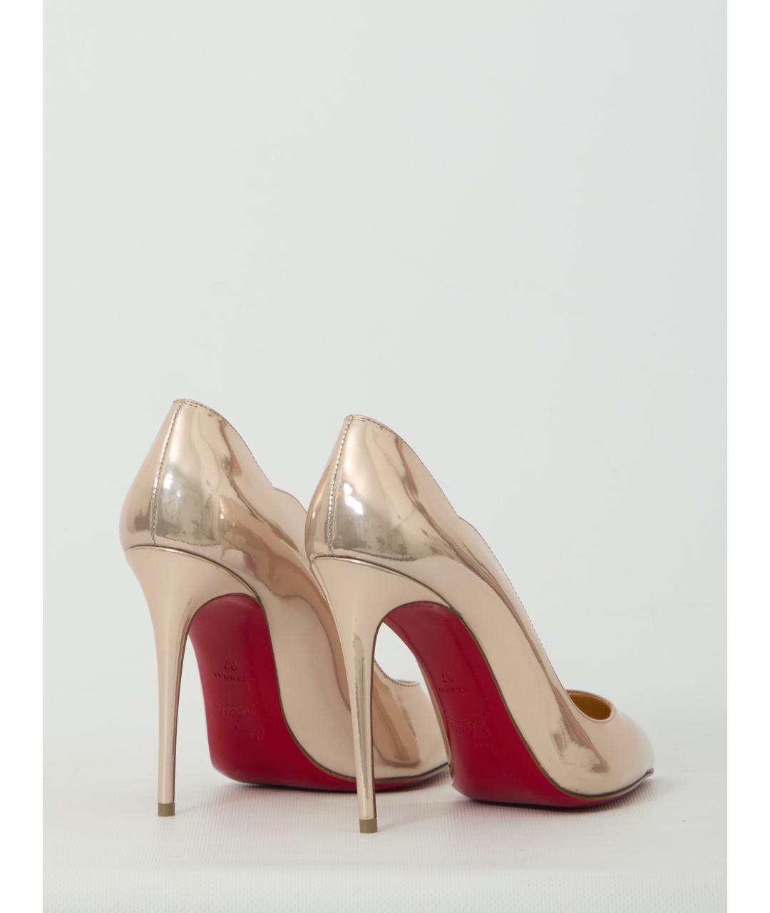 CHRISTIAN LOUBOUTIN Розовые кожаные туфли, фото 3