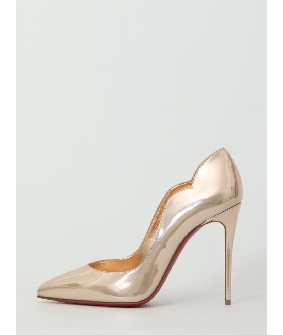 CHRISTIAN LOUBOUTIN Розовые кожаные туфли, фото 4