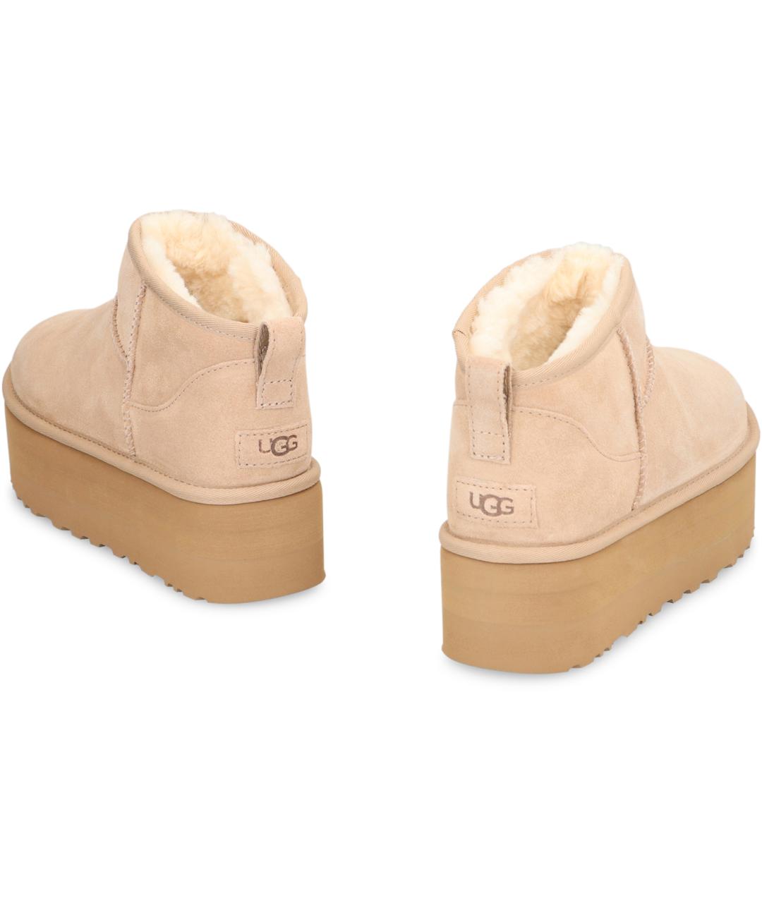 UGG Бежевые замшевые ботинки, фото 3