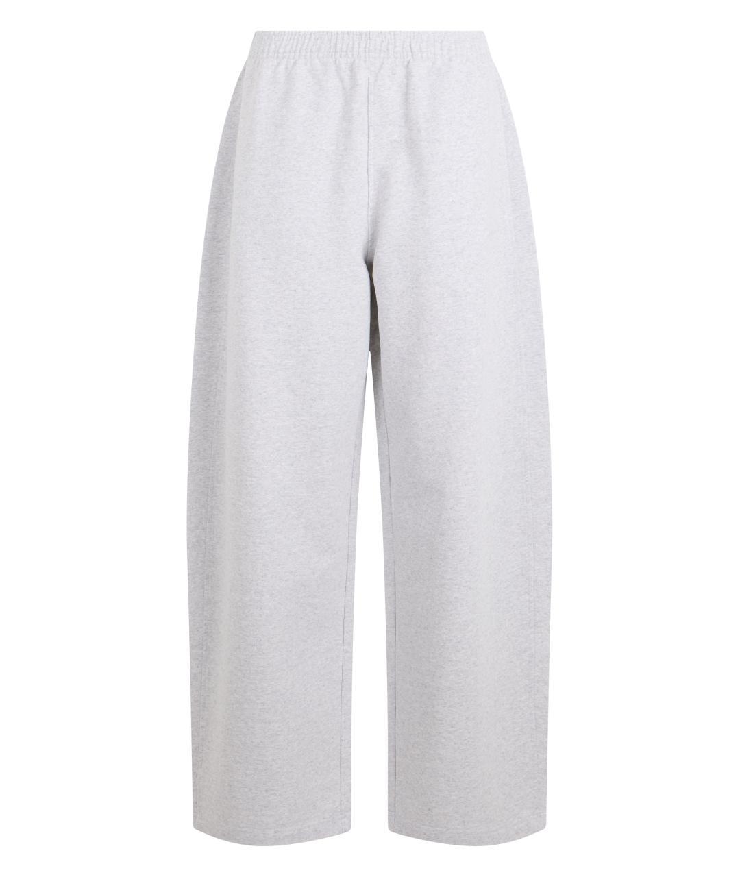 ALEXANDER WANG Серые хлопковые спортивные брюки и шорты, фото 1