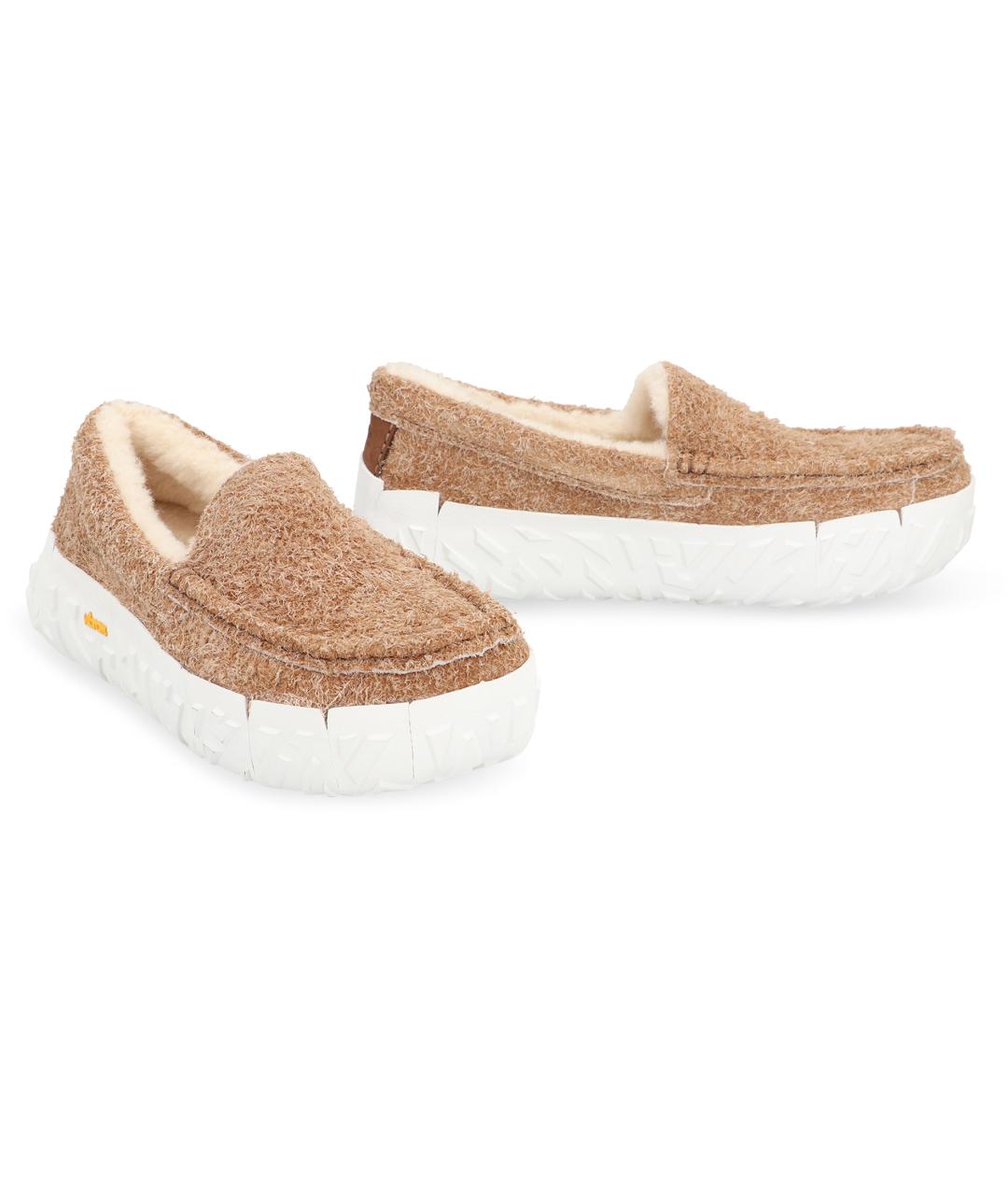 UGG Коричневые текстильные лоферы, фото 2