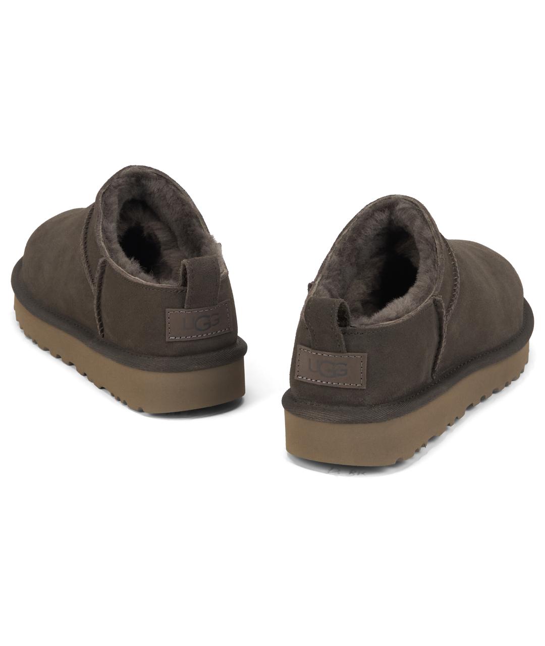 UGG Коричневые замшевые сабо, фото 3