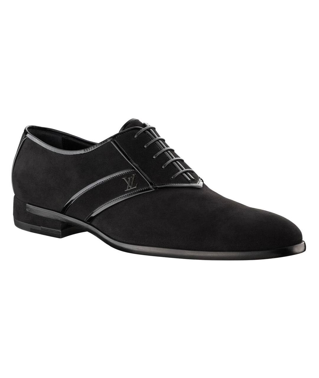 LOUIS VUITTON PRE-OWNED Черные нубуковые туфли, фото 1