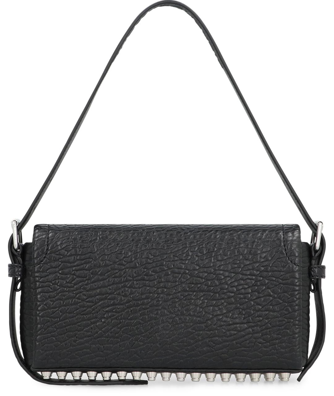 ALEXANDER WANG Черная кожаная сумка через плечо, фото 4