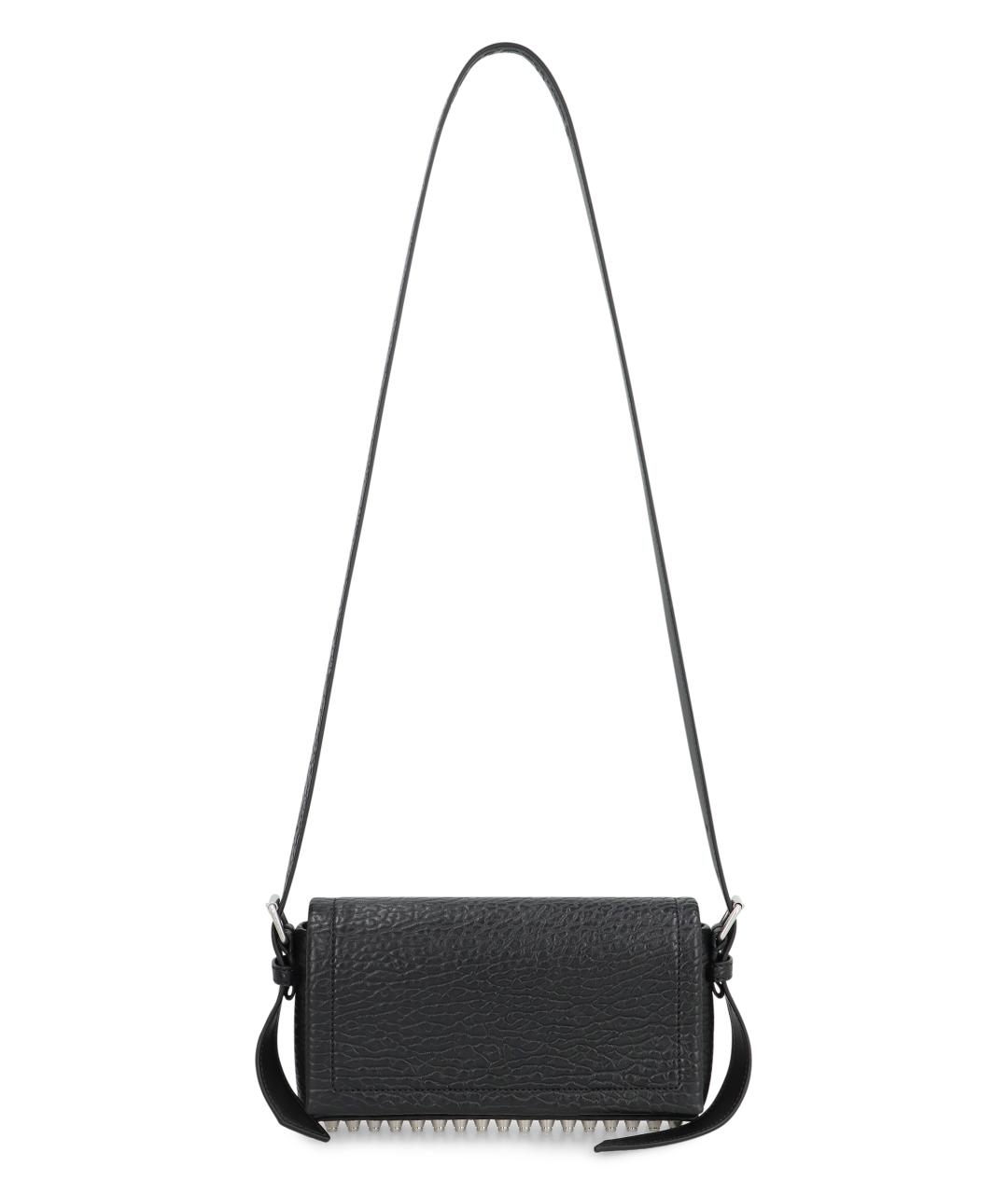 ALEXANDER WANG Черная кожаная сумка через плечо, фото 5