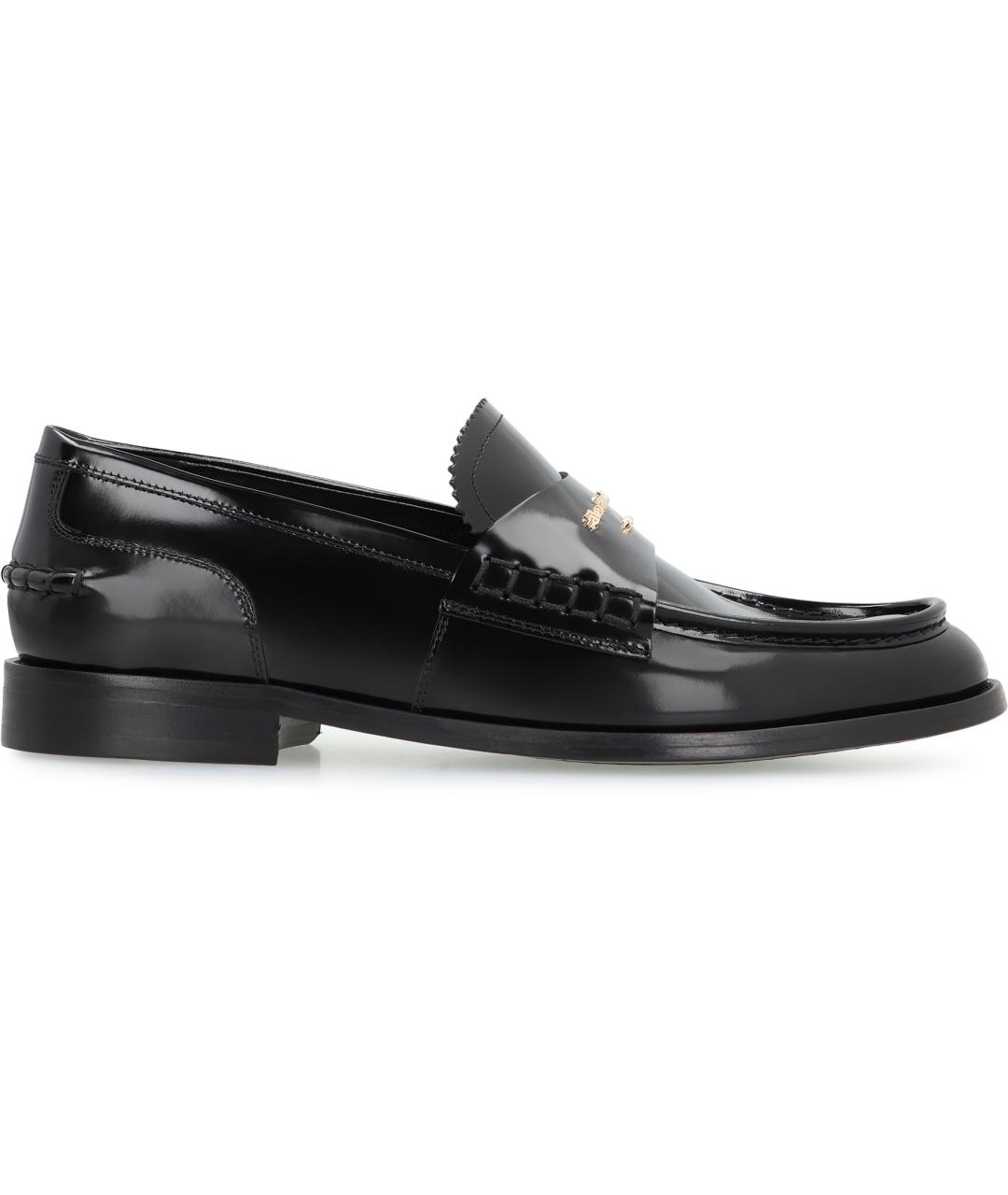 ALEXANDER WANG Черные кожаные лоферы, фото 1