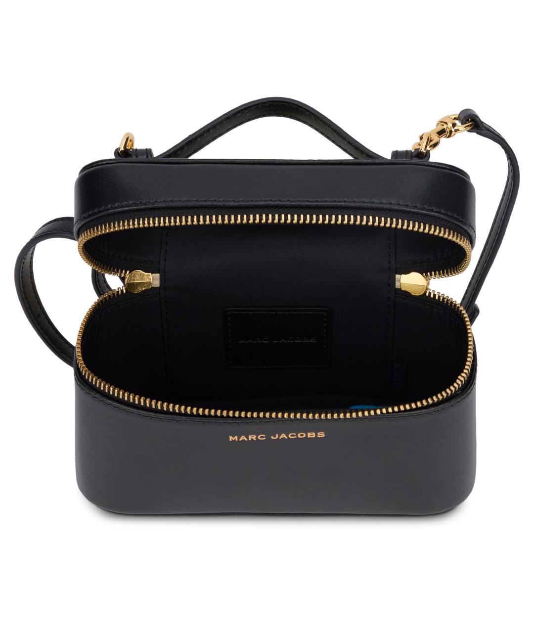 MARC JACOBS Черная кожаная сумка с короткими ручками, фото 3