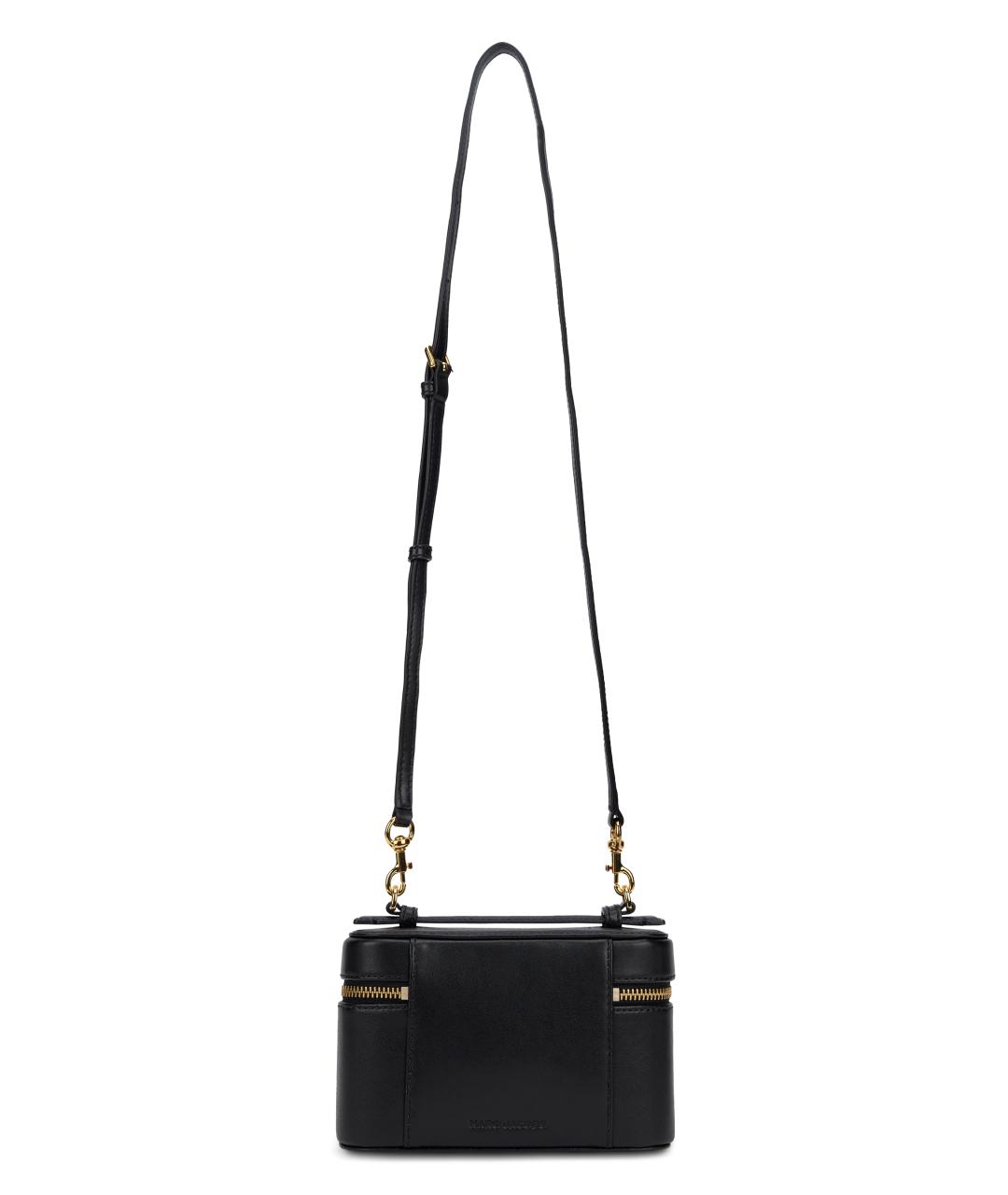 MARC JACOBS Черная кожаная сумка с короткими ручками, фото 2