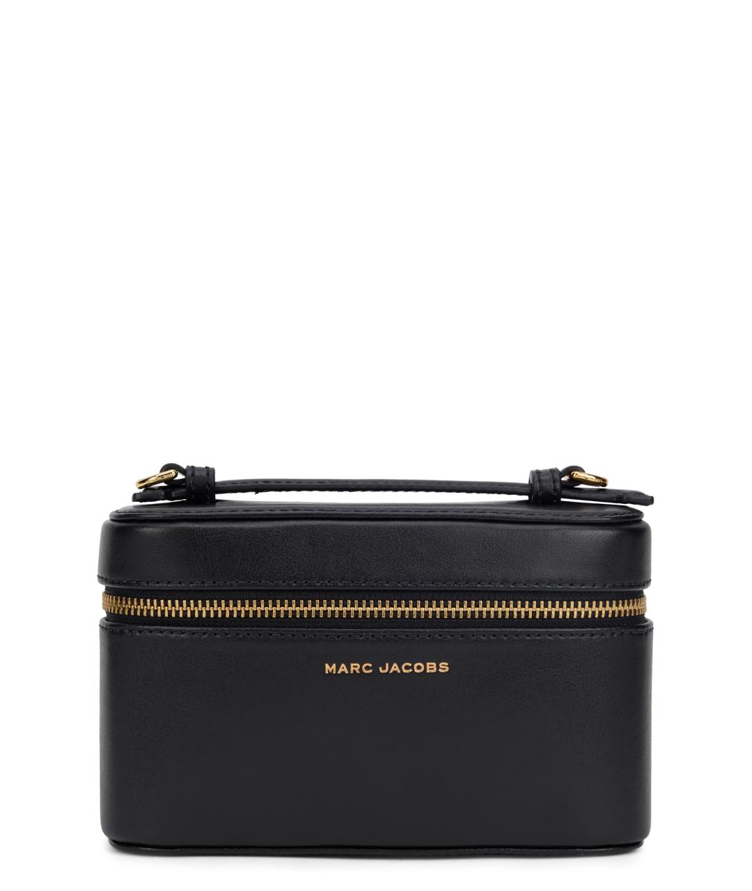 MARC JACOBS Черная кожаная сумка с короткими ручками, фото 1