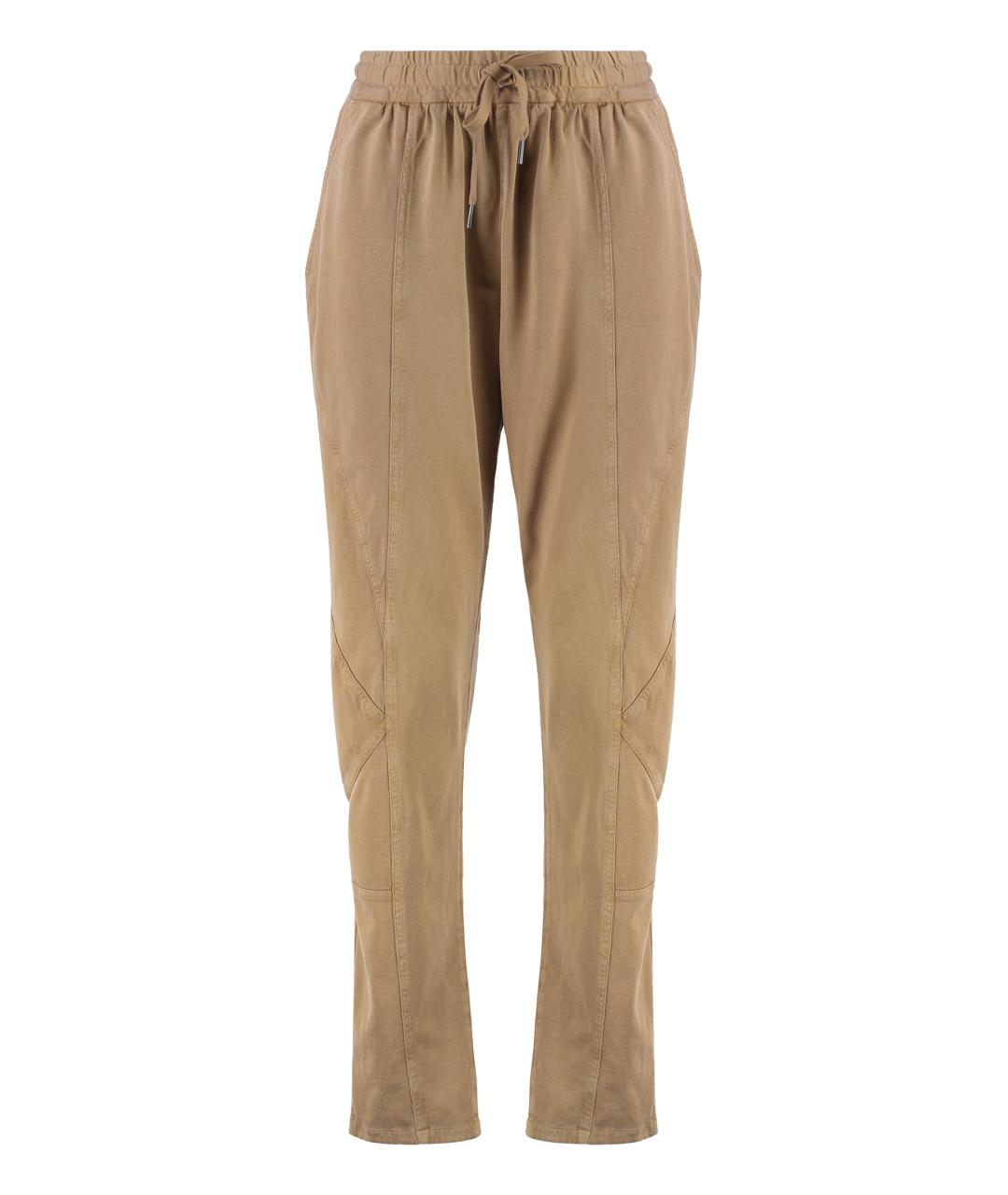 ISABEL MARANT ETOILE Коричневые хлопковые спортивные брюки и шорты, фото 1