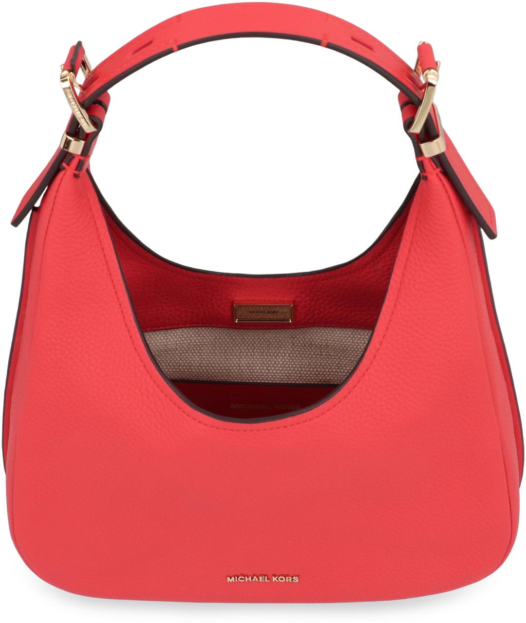 MICHAEL MICHAEL KORS Красная кожаная сумка с короткими ручками, фото 4