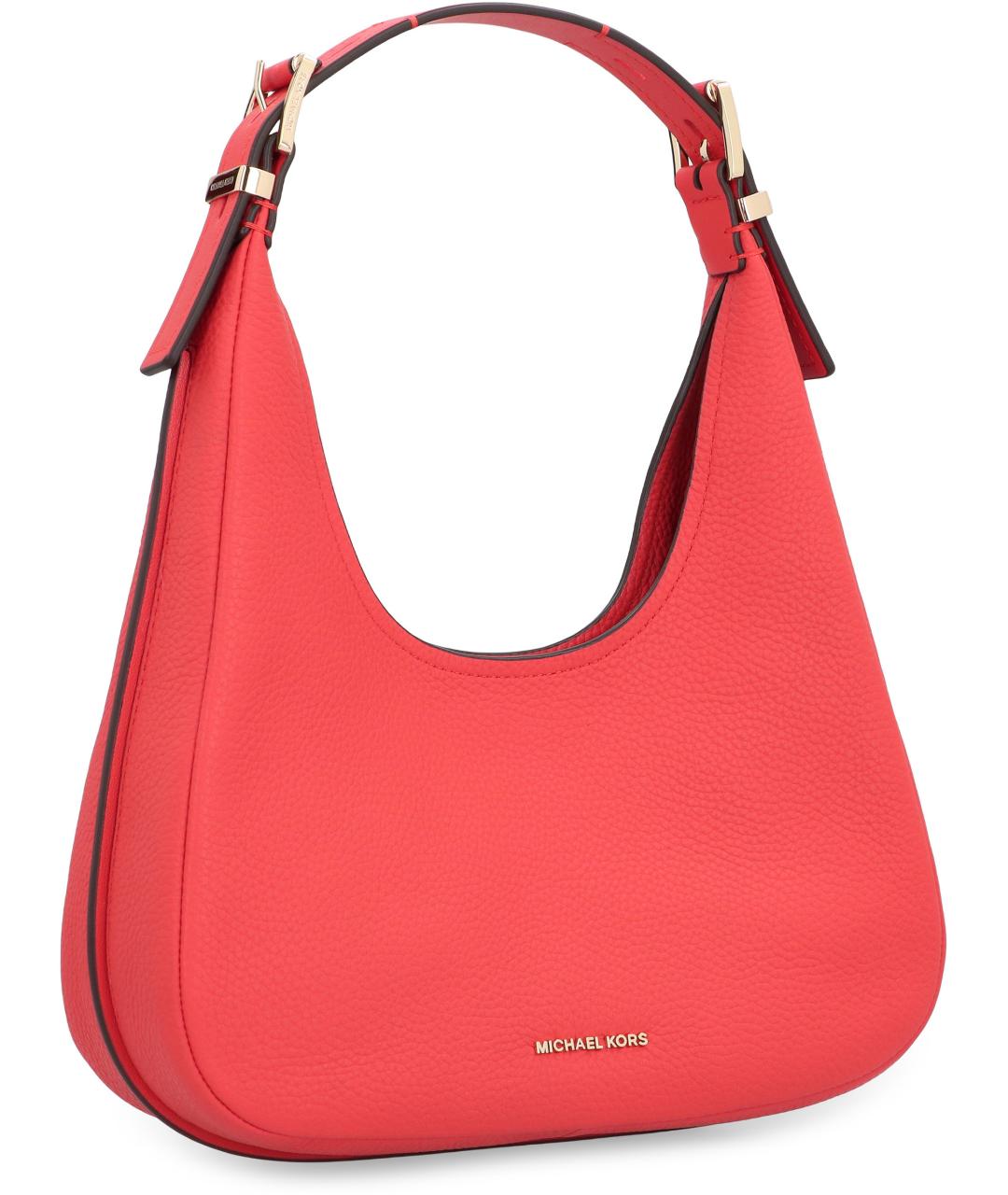 MICHAEL MICHAEL KORS Красная кожаная сумка с короткими ручками, фото 2