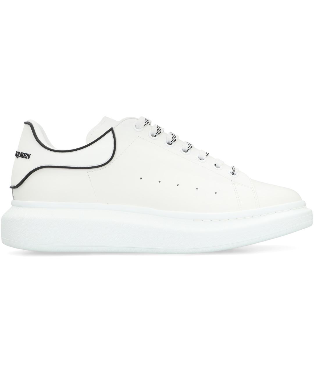 ALEXANDER MCQUEEN Белые кожаные низкие кроссовки / кеды, фото 1