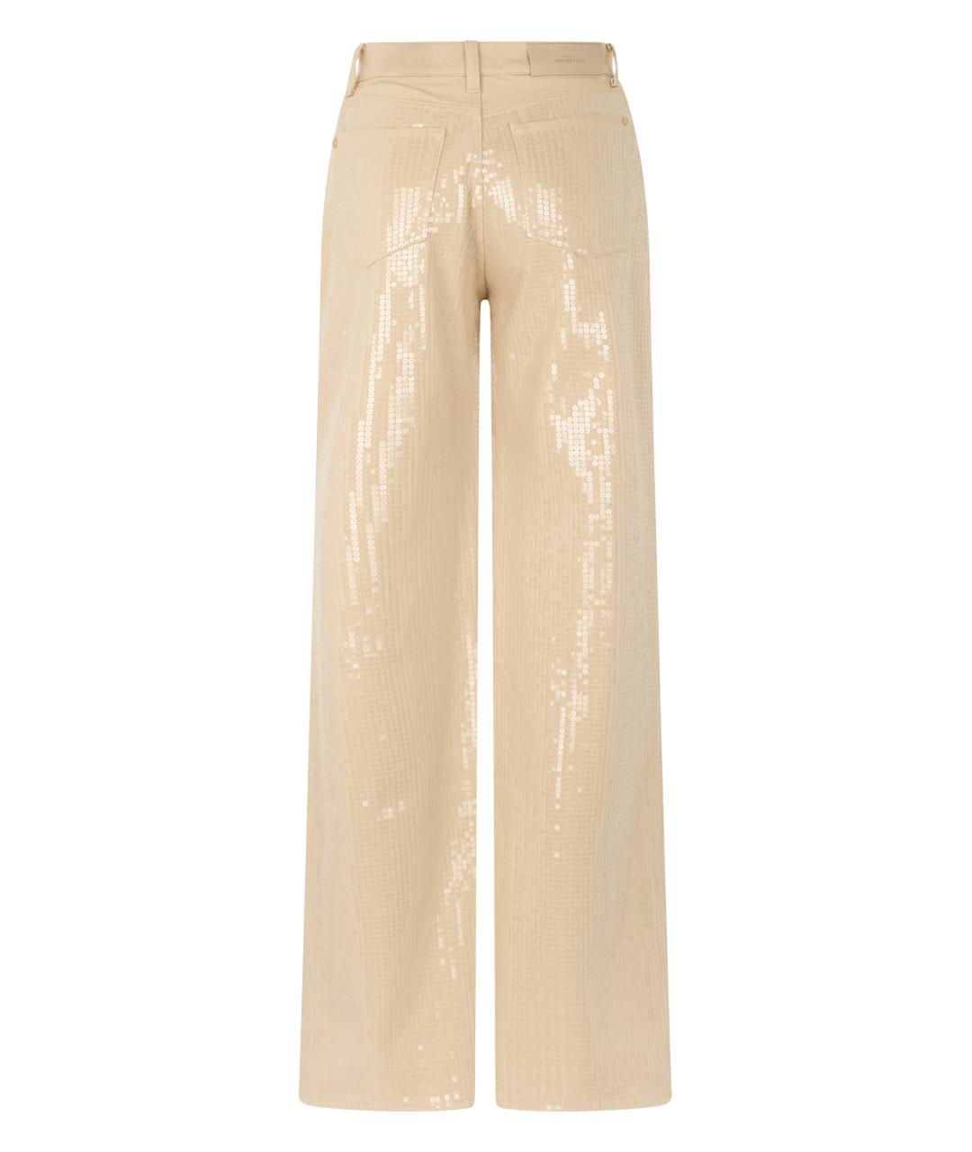 7 FOR ALL MANKIND Бежевые хлопковые брюки широкие, фото 2
