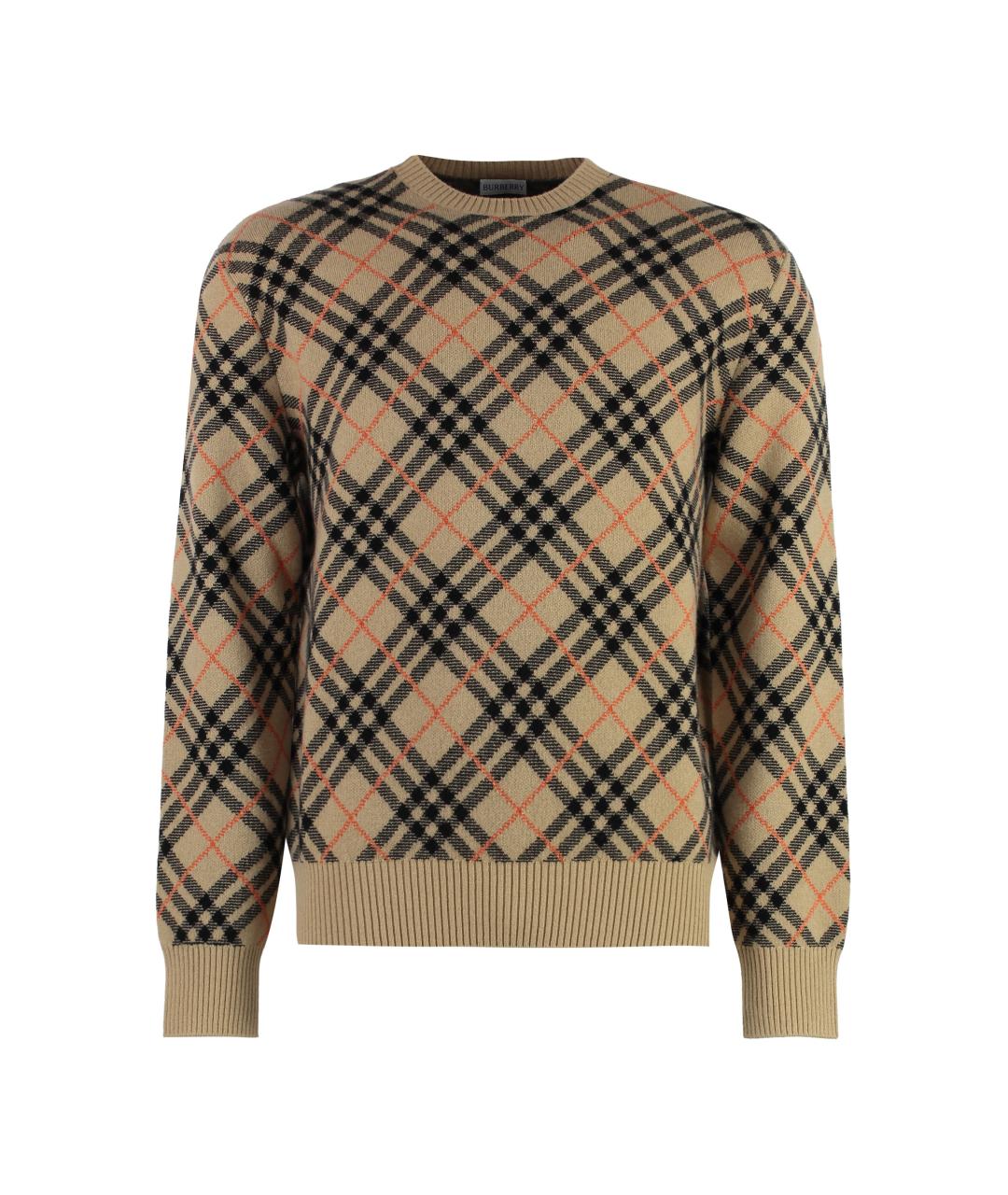 BURBERRY Мульти кашемировый джемпер / свитер, фото 1