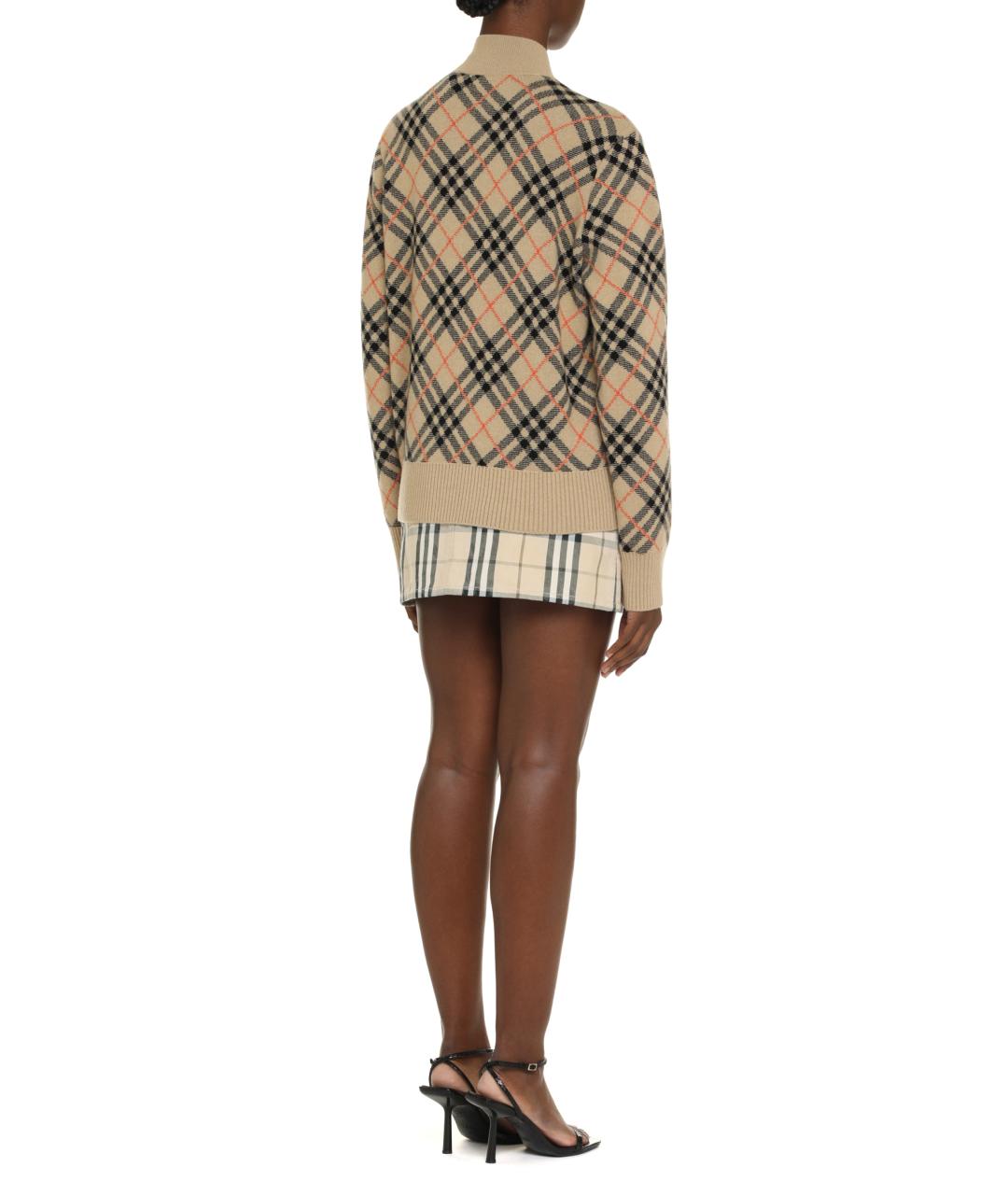 BURBERRY Бежевый кашемировый кардиган, фото 4