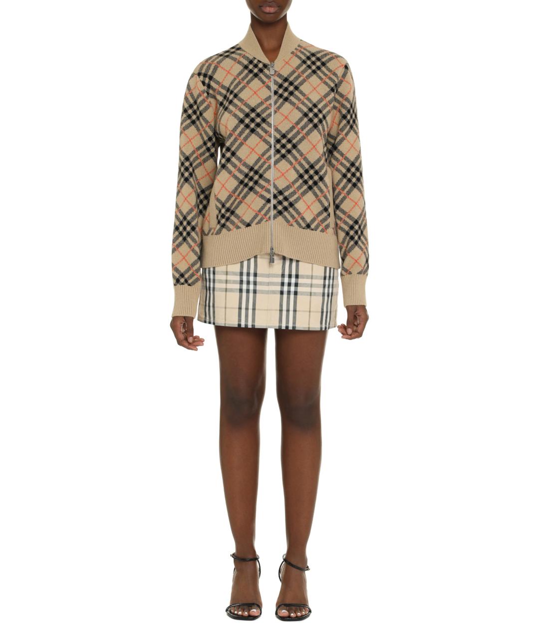 BURBERRY Бежевый кашемировый кардиган, фото 3