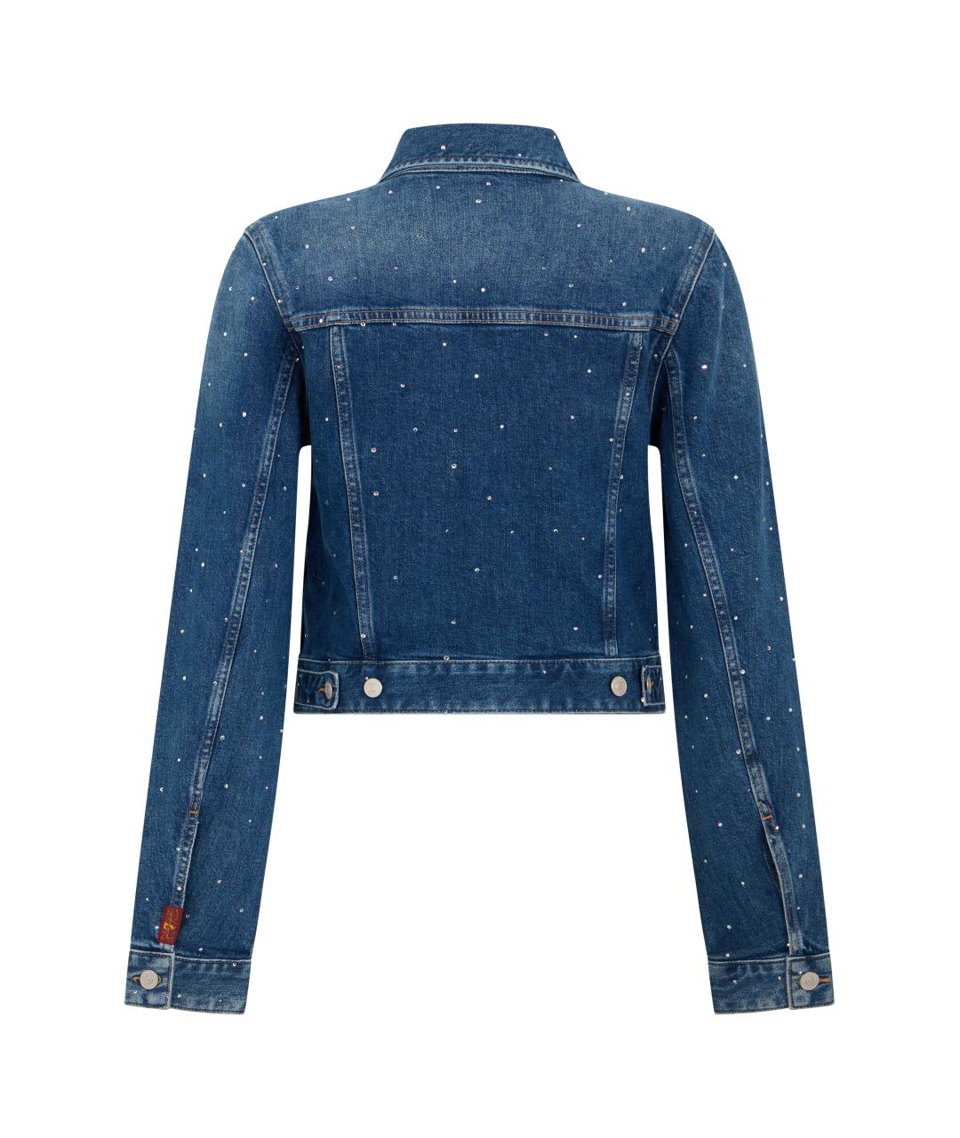 7 FOR ALL MANKIND Синяя хлопковая куртка, фото 2