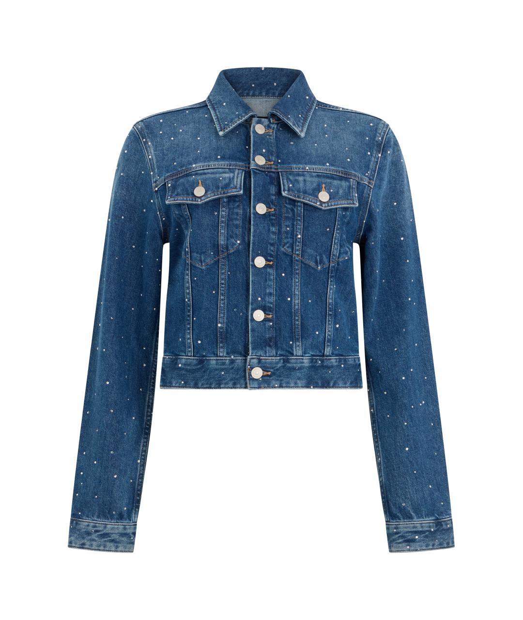 7 FOR ALL MANKIND Синяя хлопковая куртка, фото 1