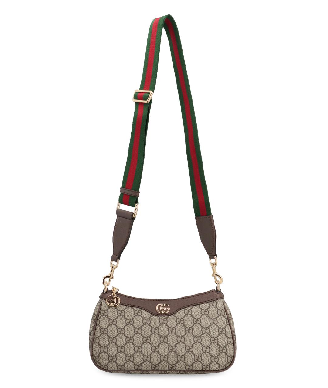 GUCCI Бежевая канва сумка через плечо, фото 5
