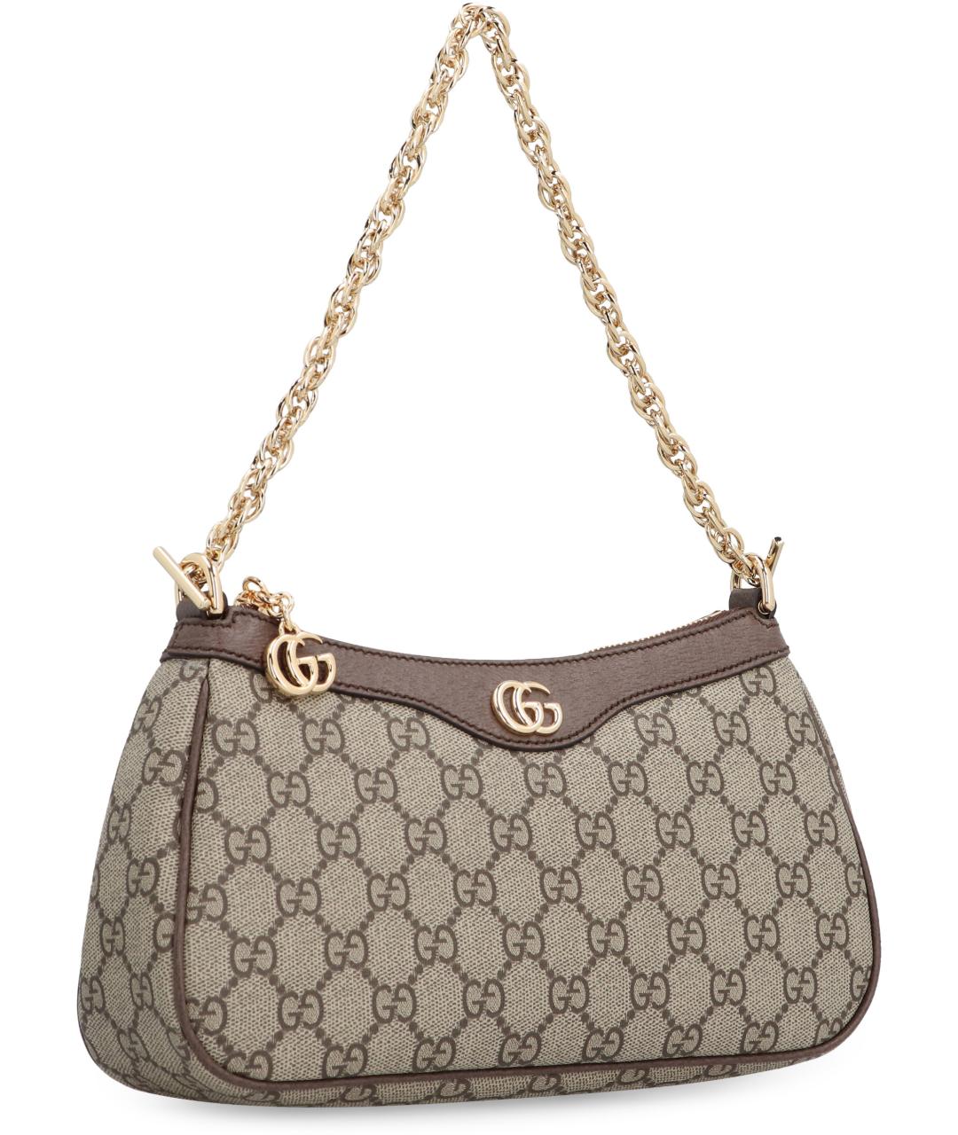 GUCCI Бежевая канва сумка через плечо, фото 3