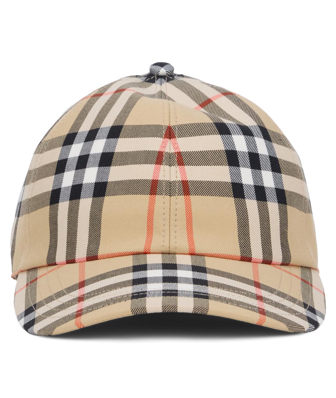 BURBERRY Бежевая хлопковая кепка/бейсболка, фото 2