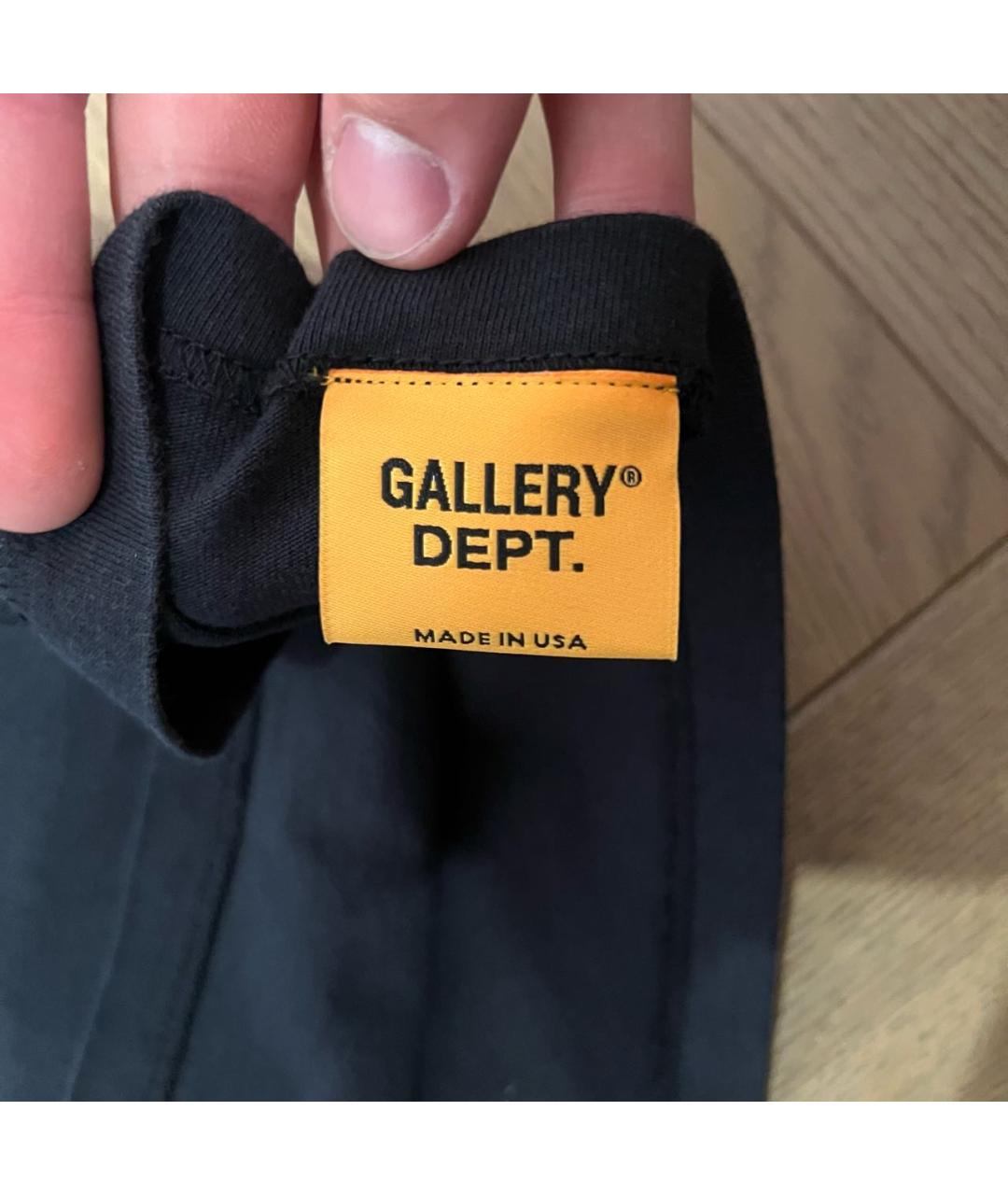 Gallery Dept Черная хлопковая футболка, фото 5