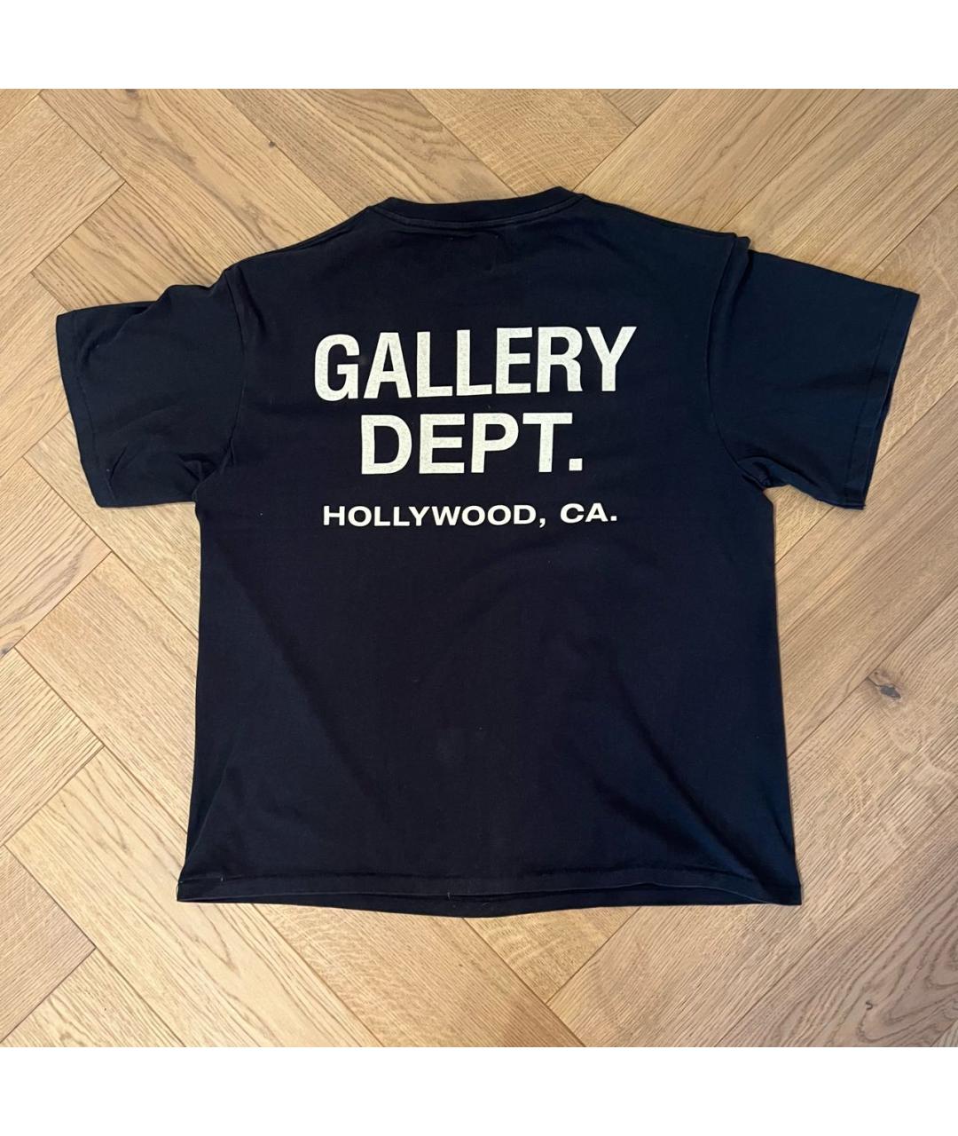 Gallery Dept Черная хлопковая футболка, фото 2
