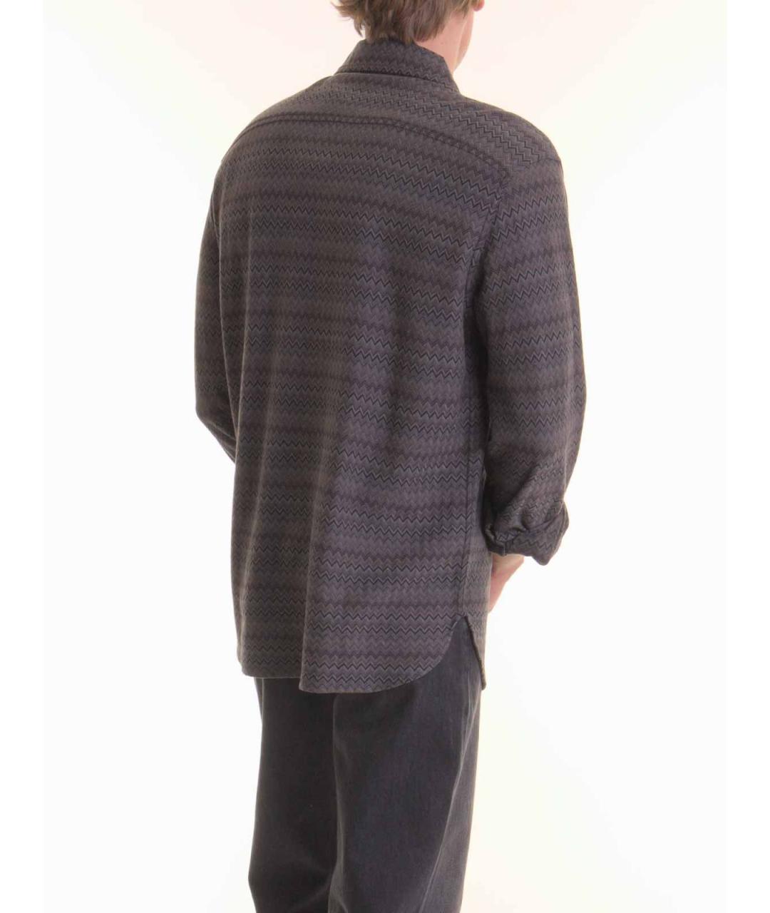 MISSONI Серая хлопковая кэжуал рубашка, фото 4