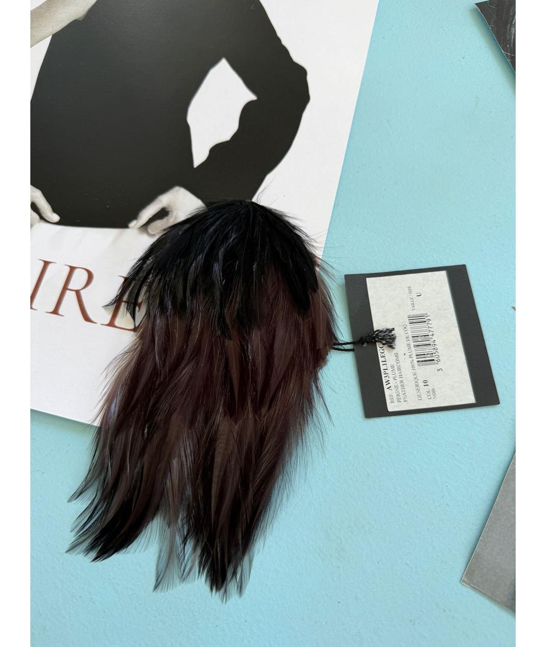 LANVIN Коричневая заколка, фото 3