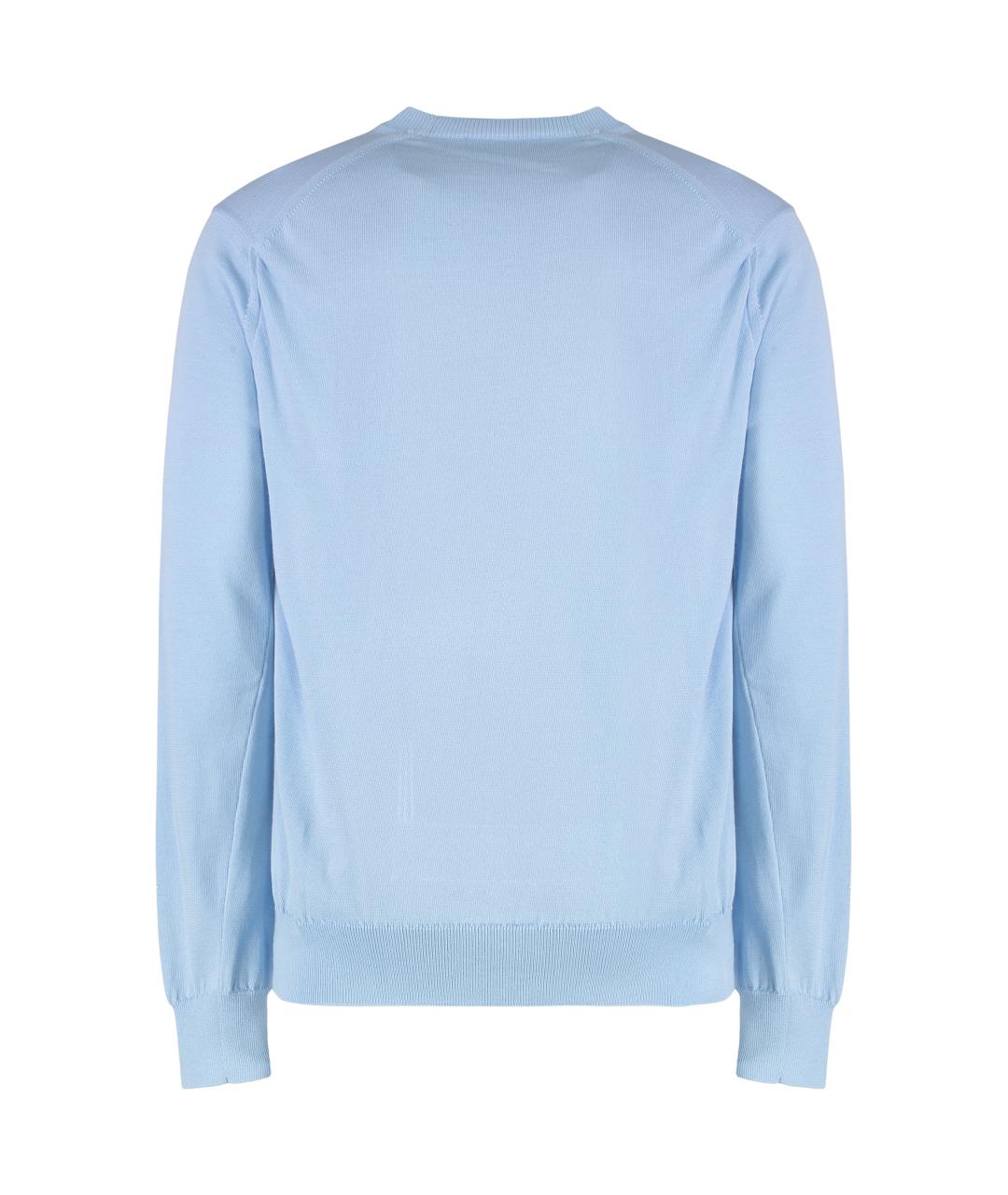 COMME DES GARÇONS SHIRT Голубой полиэстеровый джемпер / свитер, фото 2