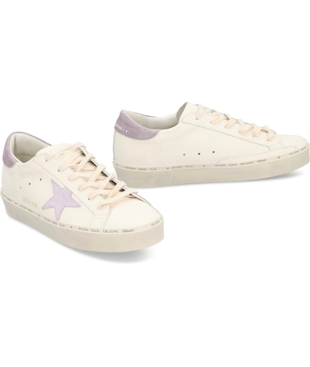 GOLDEN GOOSE Белые кожаные кеды, фото 3