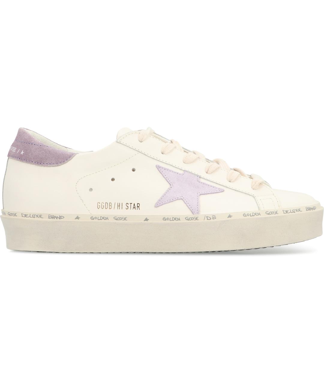 GOLDEN GOOSE Белые кожаные кеды, фото 2