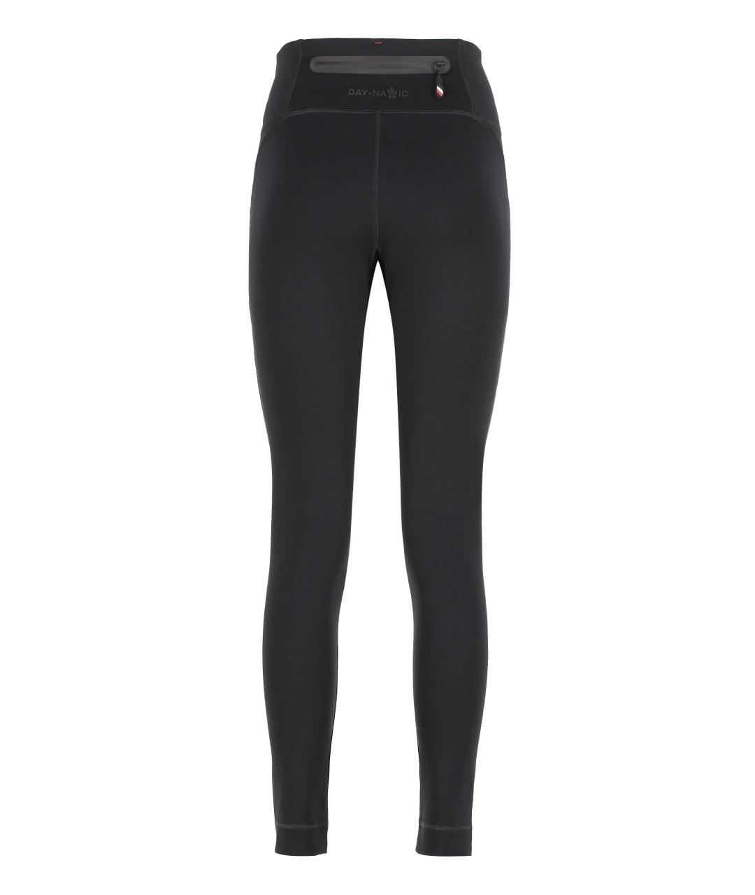 MONCLER GRENOBLE Черные полиамидовые леггинсы и велосипедки, фото 2