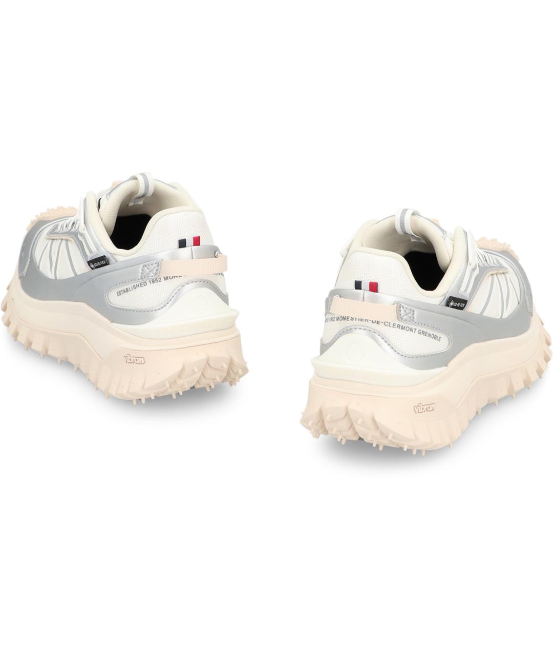 MONCLER Серебряные синтетические кроссовки, фото 3