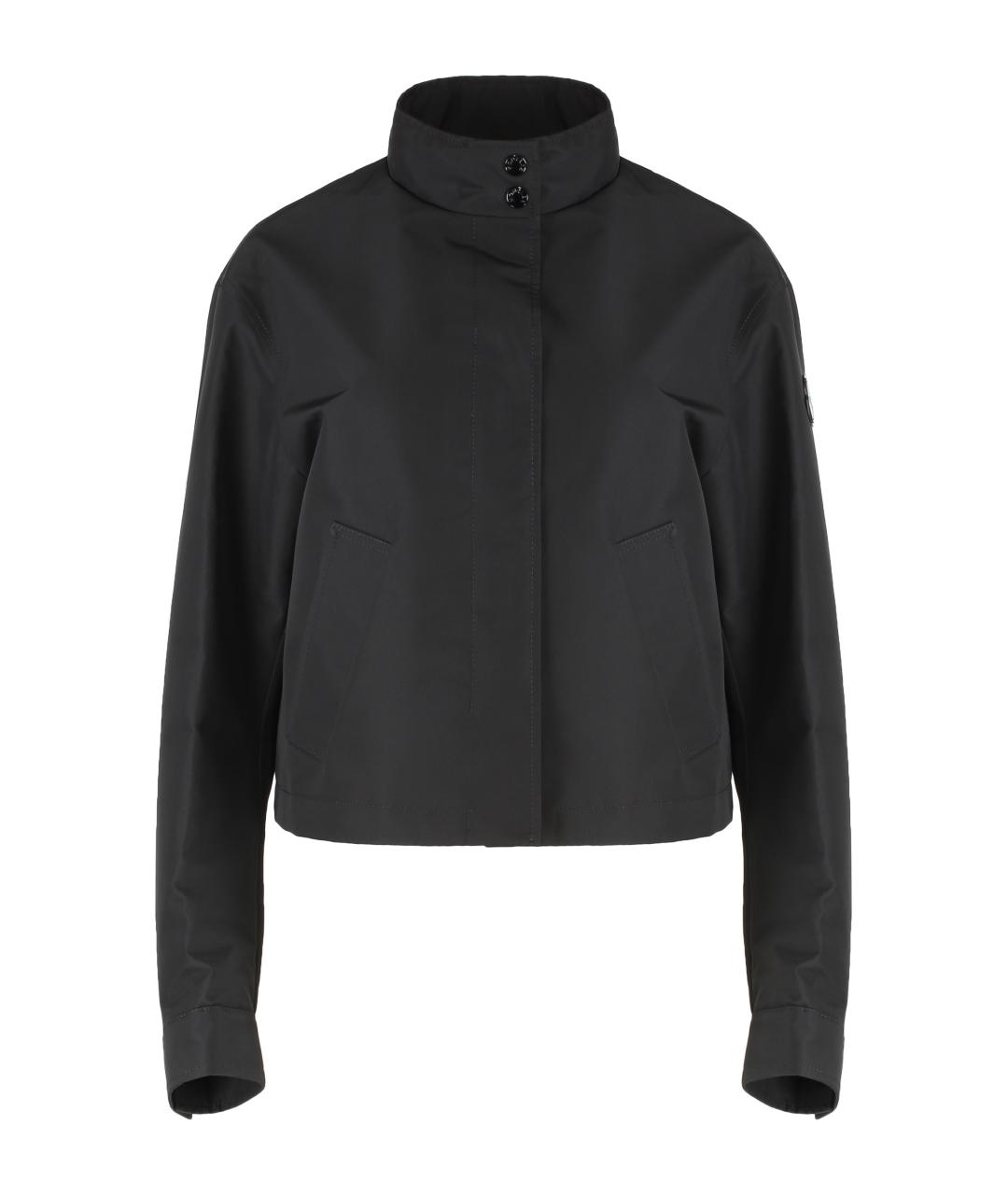 MONCLER Черная полиэстеровая куртка, фото 1