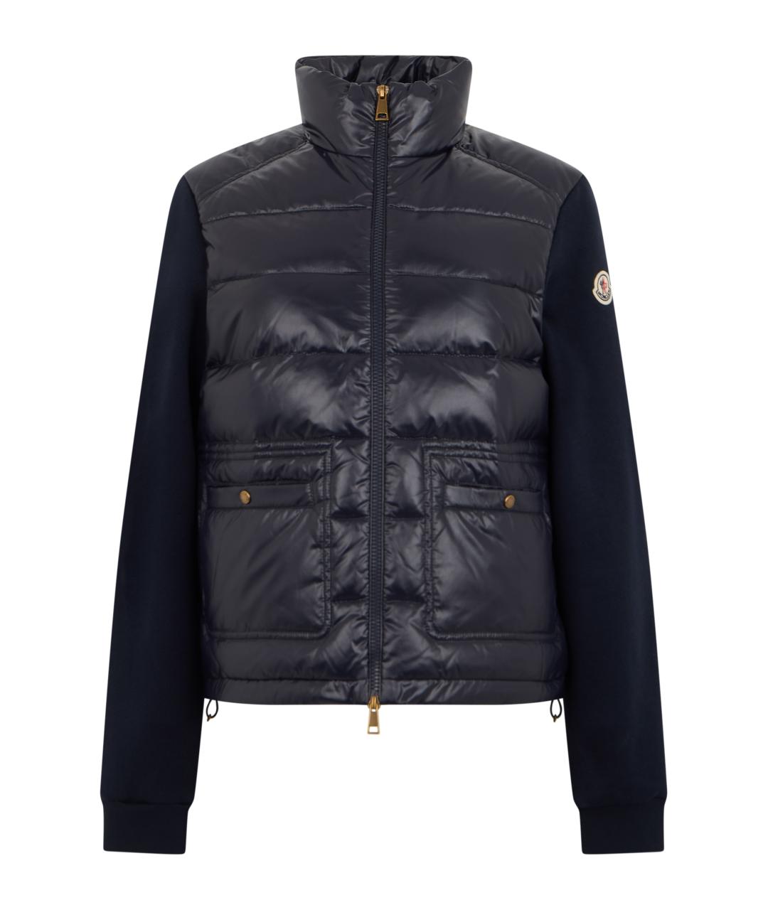 MONCLER Синий хлопковый пуховик, фото 1