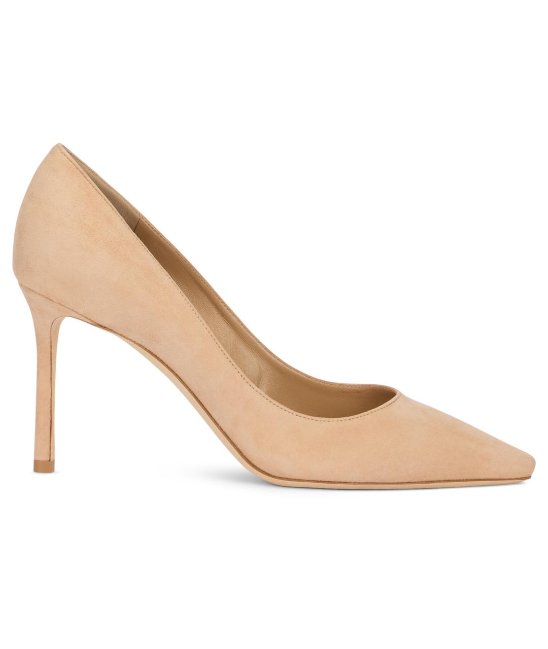 JIMMY CHOO Бежевые кожаные туфли, фото 1