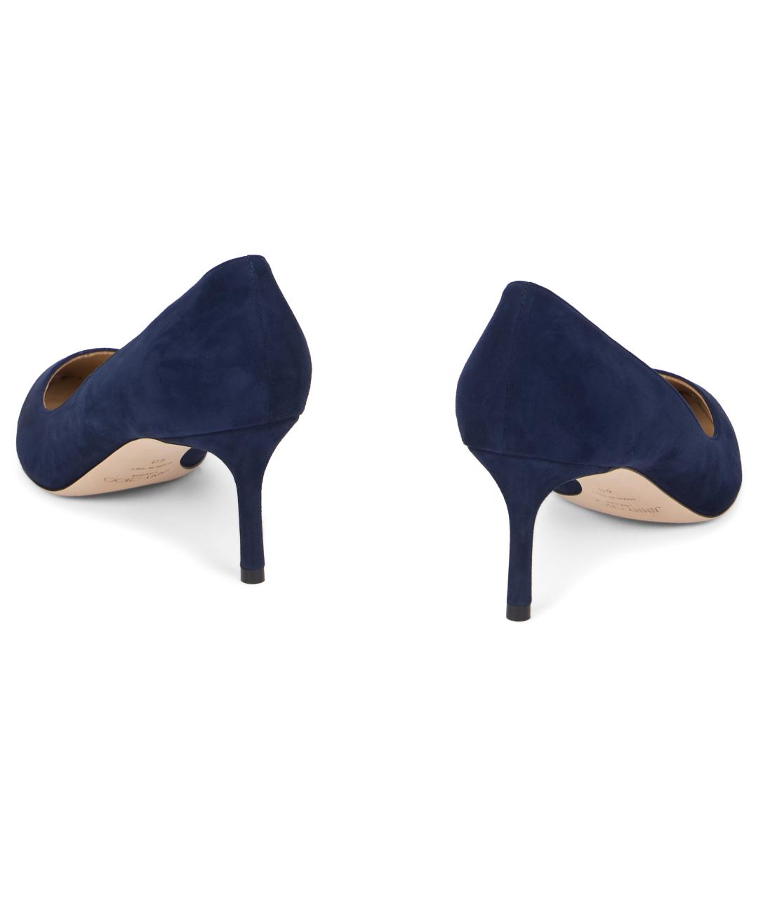 JIMMY CHOO Синие замшевые туфли, фото 3