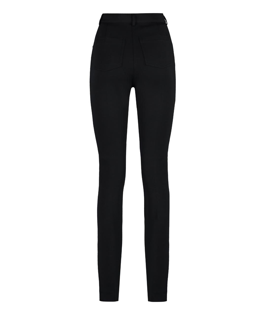 SPORTMAX Черные шерстяные брюки узкие, фото 2