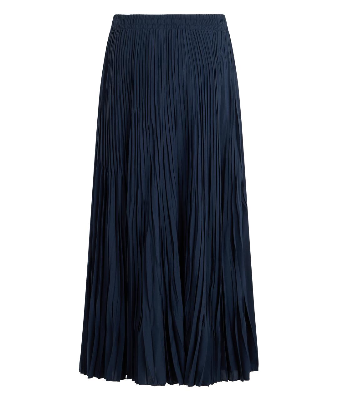 WEEKEND MAX MARA Синяя полиэстеровая юбка макси, фото 2