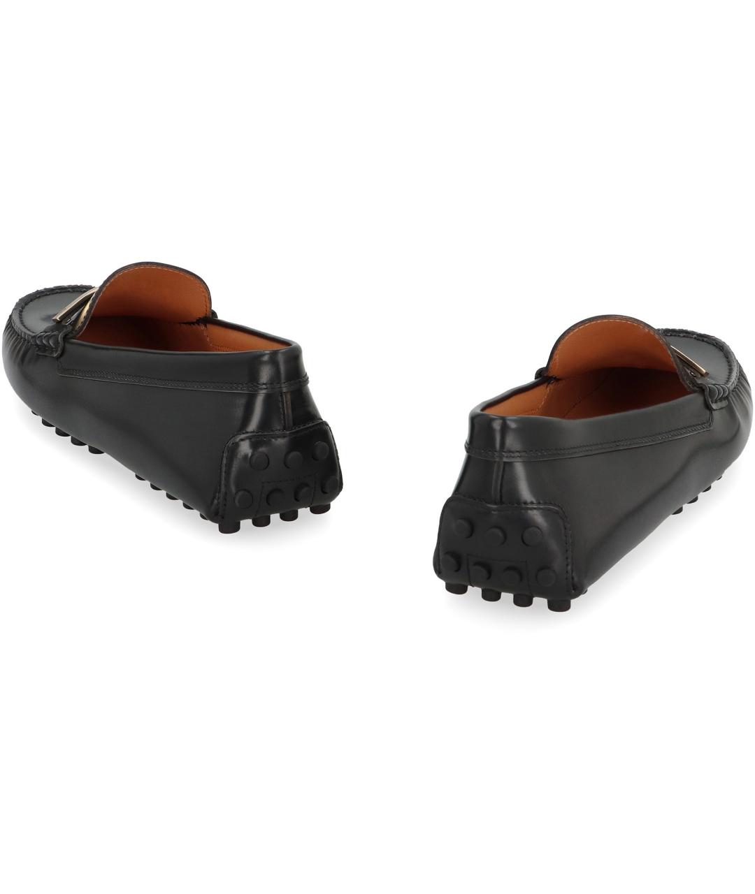 TOD'S Черные кожаные лоферы, фото 3