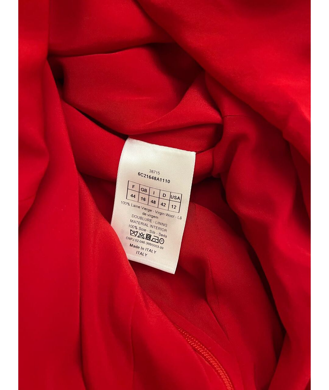 CHRISTIAN DIOR PRE-OWNED Красное коктейльное платье, фото 5