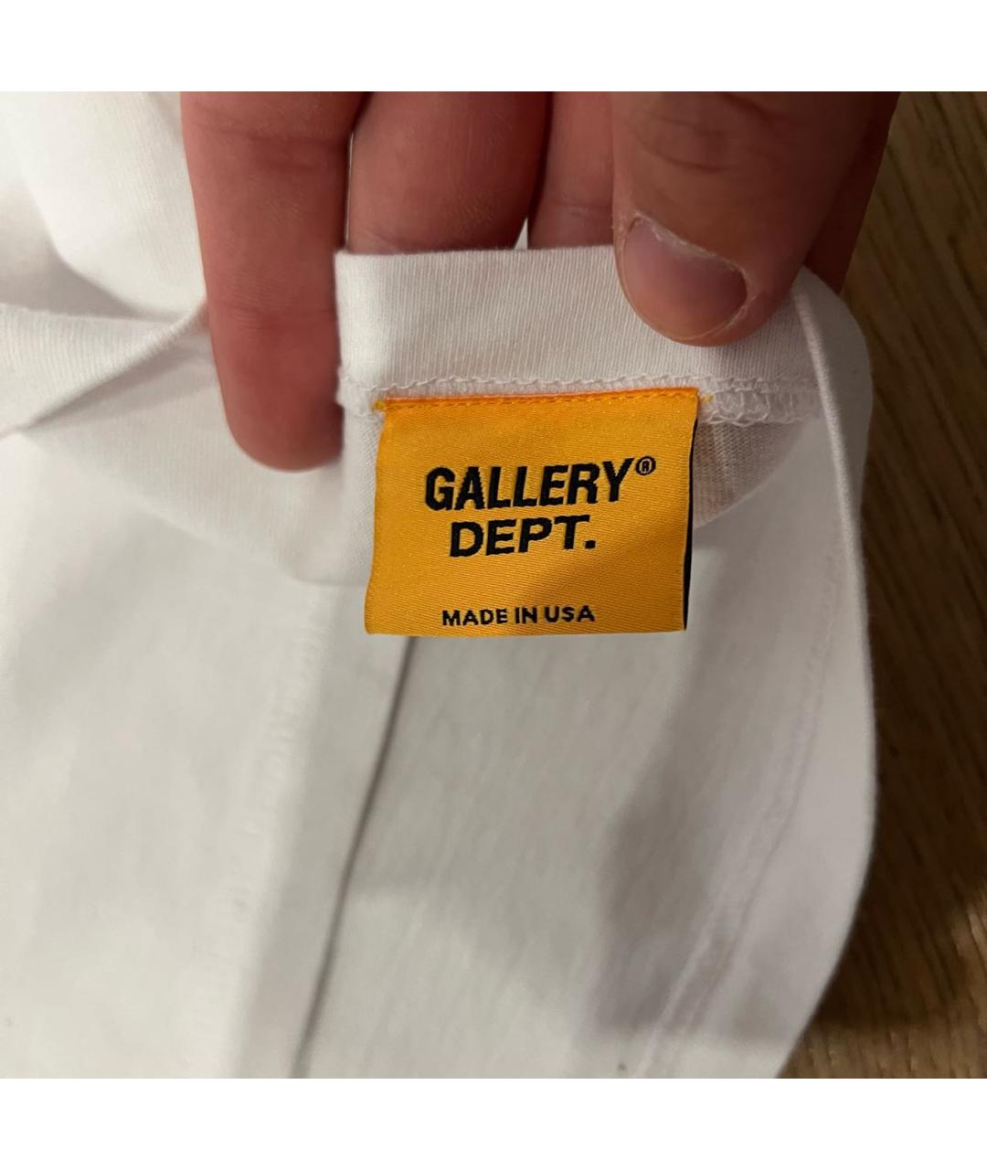 Gallery Dept Белая хлопковая футболка, фото 5