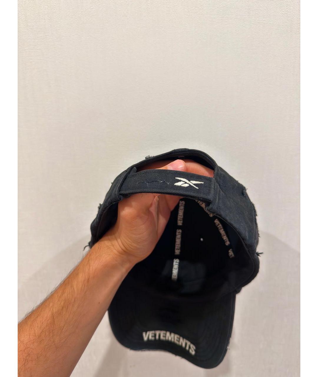 VETEMENTS Черная хлопковая кепка/бейсболка, фото 5