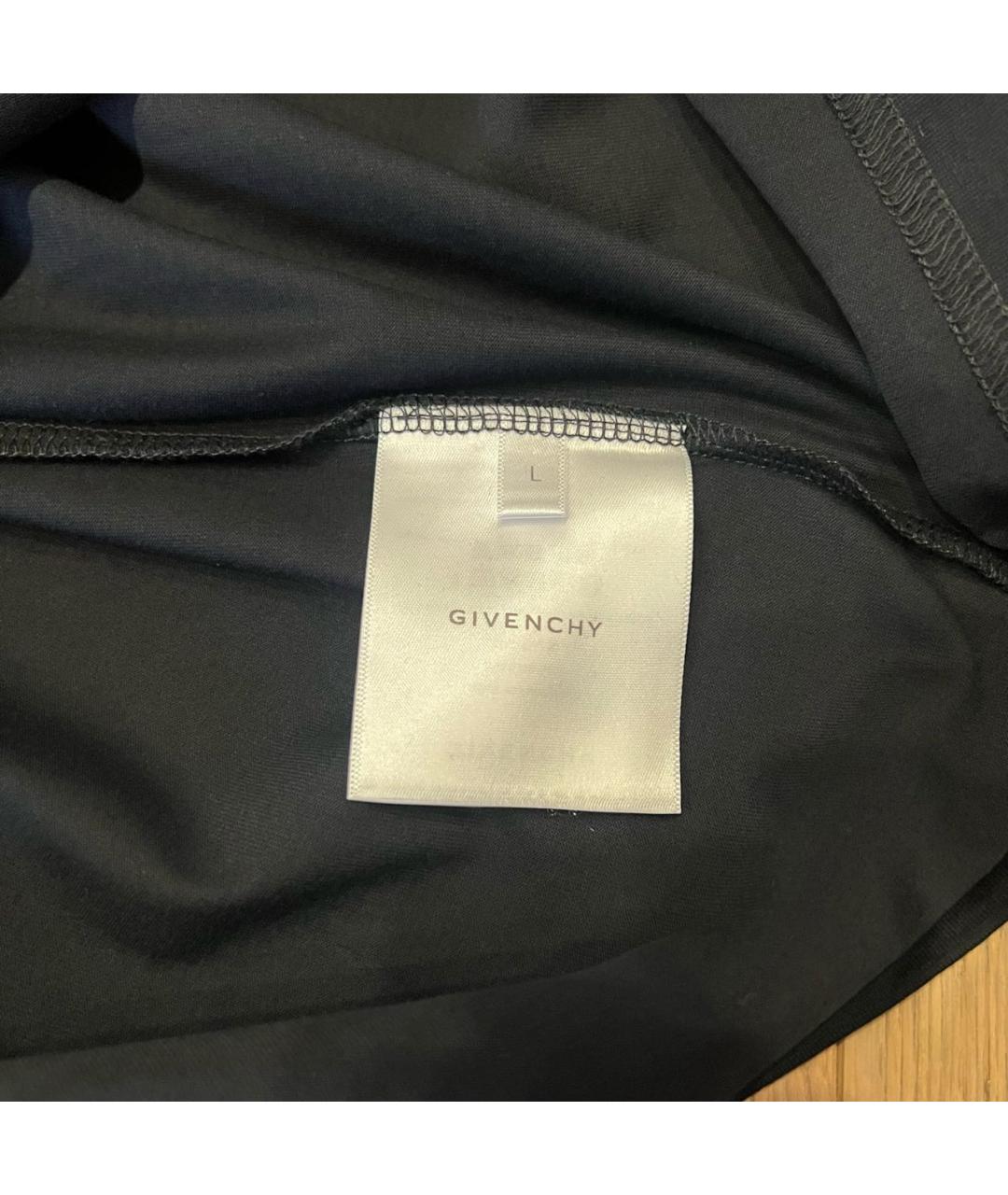 GIVENCHY Черная хлопковая футболка, фото 5