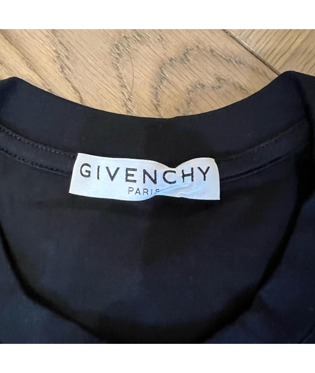 GIVENCHY Черная хлопковая футболка, фото 3